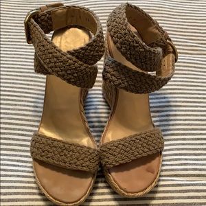 Stuart Weitzman espadrille wedge size 8